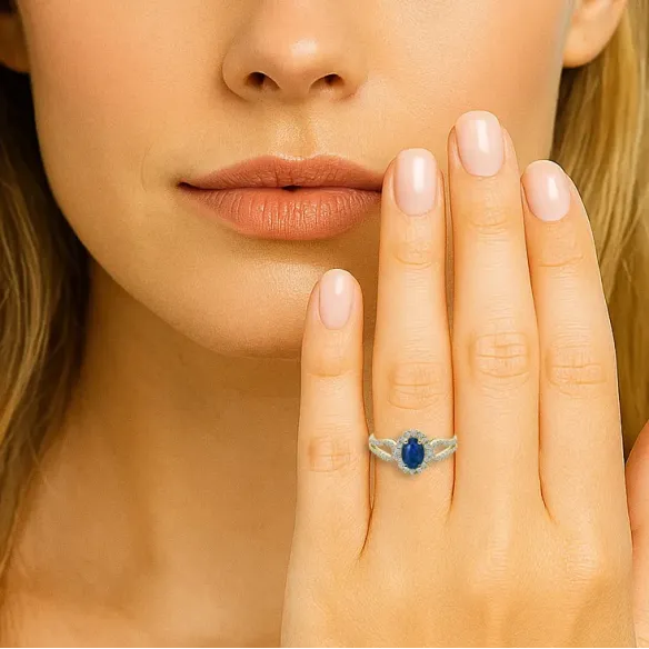 Anillo Diamantes Zafiro Royal Jewels - Anillos de Zafiro