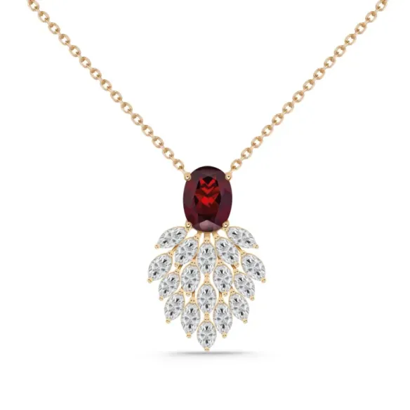 Colgante Rubí y Diamante Carnival