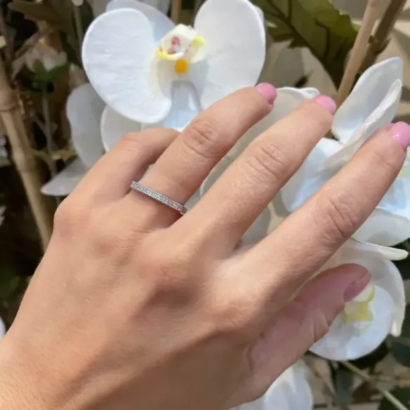 Anillo Alianza Princess 0.28 - Talla Princesa