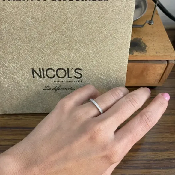 Anillo Alianza Princess 0.28 - Talla Princesa