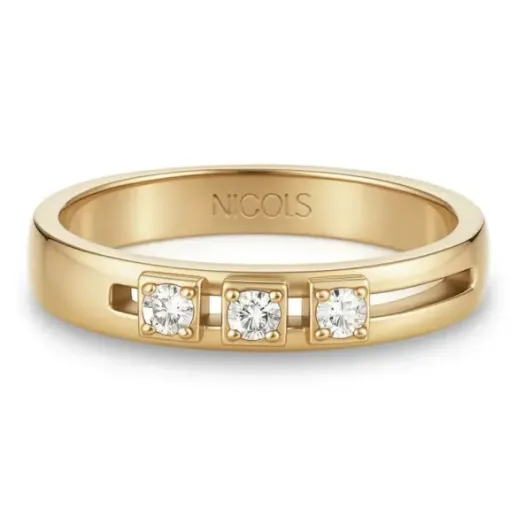 Anillo diamantes Spot Movibles Cuadrado - Brilhante