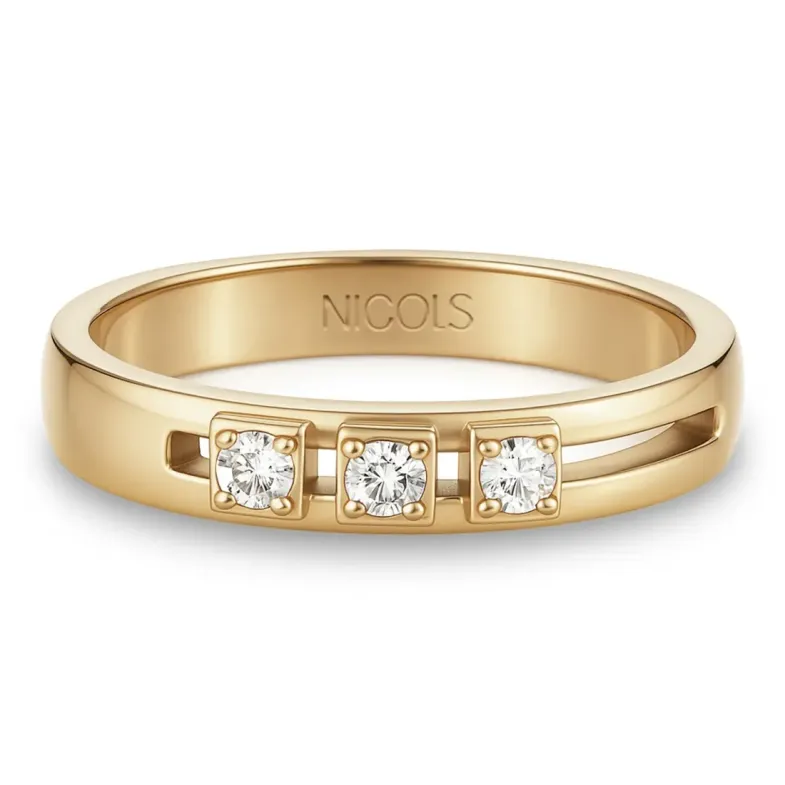 Anillo diamantes Spot Movibles Cuadrado - Brillant