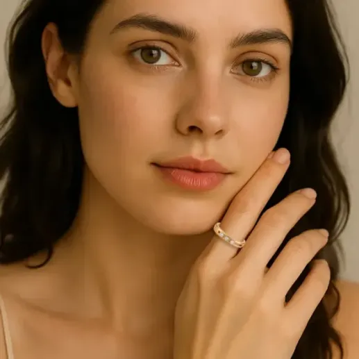 Anillo diamantes Spot Movibles Cuadrado - Talla Brillante 2