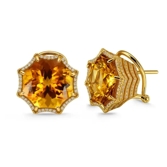 Pendientes Red Carpet Spider - Rote Steine Ohrringe