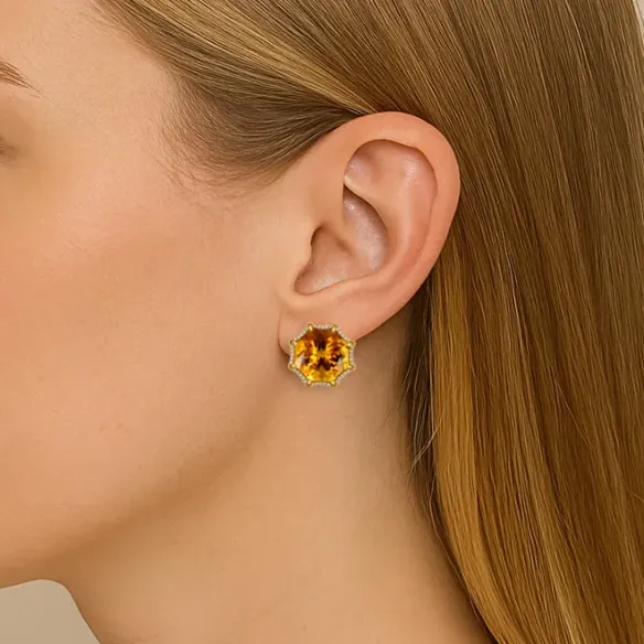 Pendientes Red Carpet Spider - Rote Steine Ohrringe