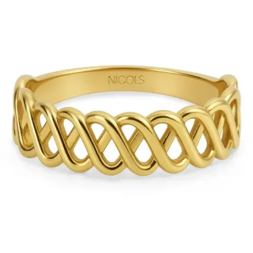 Anillo Ondas Mi Primera Joya - Anéis de ouro sem pedras