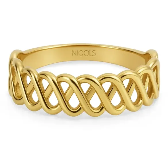Anillo Ondas Mi Primera Joya - Bagues d'or sans pierres