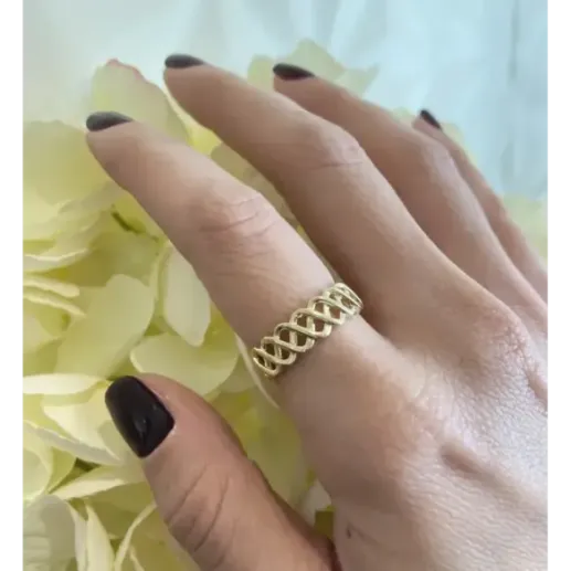 Anillo Ondas Mi Primera Joya - Anéis de ouro sem pedras 2