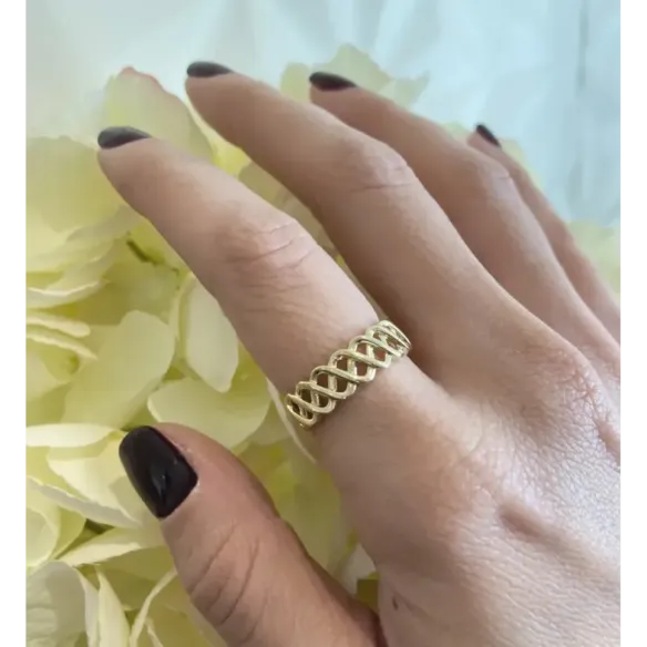 Waves Ring MY FIRST JEWEL - Golden rings without stones