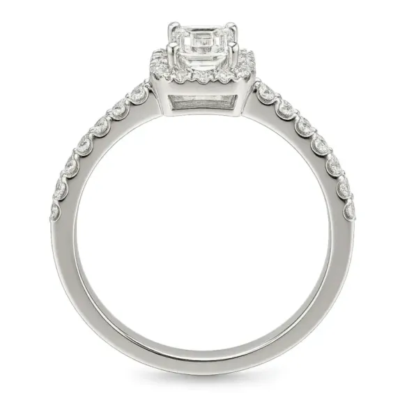 Anillo Diamante 0.40 talla esmeralda Alice - Emerald