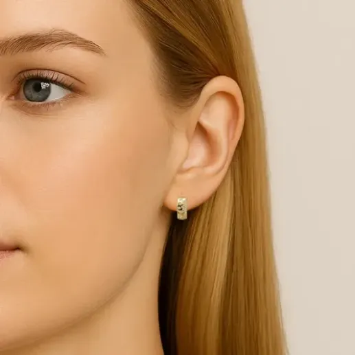 Pendientes Diamantes Oro Amarillo Firmamento Pastilla Square - cortos 2