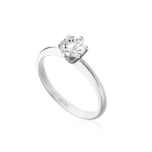Anillo diamante 0,75 quilates en platino Charlotte solitario - Solitarios de Platino