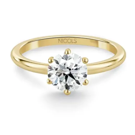 Anillo diamante 0,75 quilates en oro amarillo Charlotte solitario - Ouro amarelo solitário