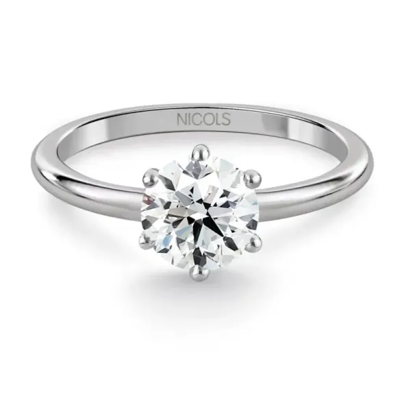 Charlotte Solitaire Platinum and 1.00-carat Diamond Ring - Platinum lonely