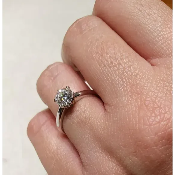 Anillo diamante 1,00 quilates en platino Charlotte solitario - Solitarios de Platino
