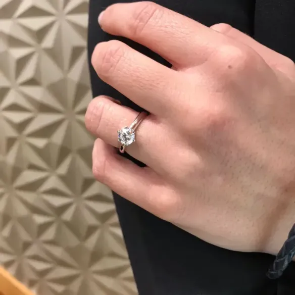 Anillo diamante 1,00 quilates en platino Charlotte solitario - Solitarios de Platino