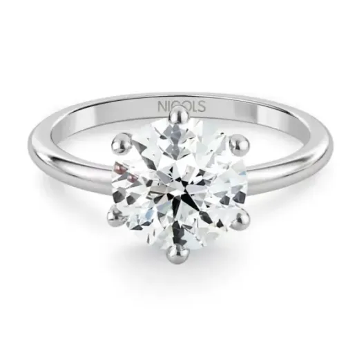 Anillo Compromiso CHARLOTTE Oro Blanco (18kt) con Diamante 1.50ct - Anéis de diamante 1 ct