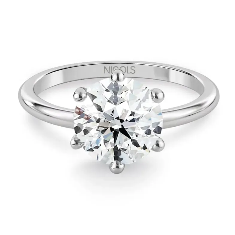 CHARLOTTE Engagement Ring White Gold (18kt) with 1.50ct Diamond - Diamond Rings 1 CT