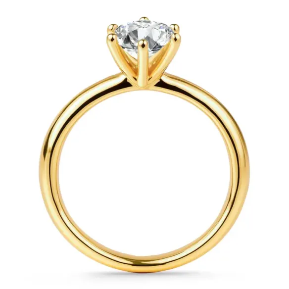 Anillo Compromiso Alexia Oro Amarillo (18K) Con Diamante 0.75Ct - Brillant