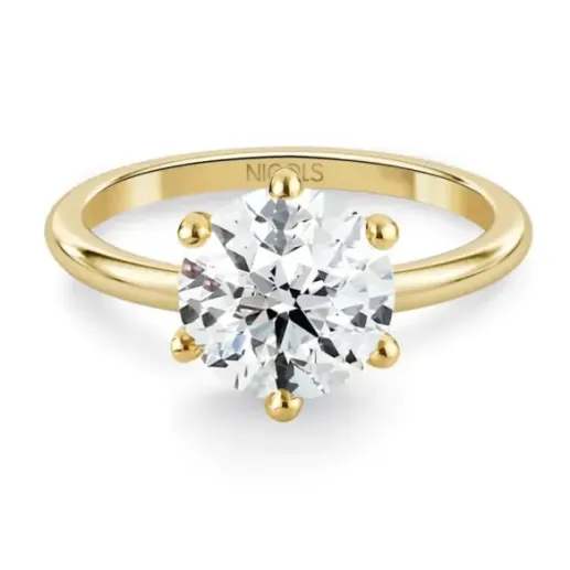 Anillo de Diamante 2,50 Quilates Charlotte en Oro Amarillo - Anillos Diamante mayor 2 ct