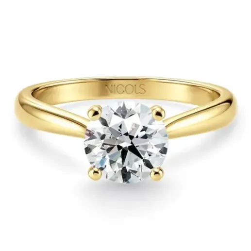 Anillo Diamante 1,00 Ct Nicole Oro Amarillo - Anillos Diamante 1 ct