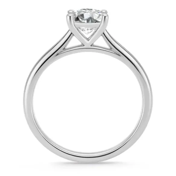 Engagement Ring 0.75 Ct Nicole Platinum - Brilliant Cut
