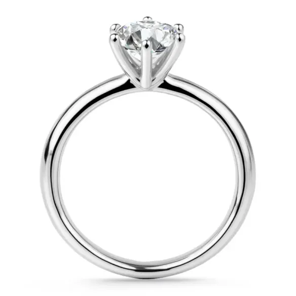Anillo Solitario 1,00 ct Alexia oro blanco - Talla Brillante