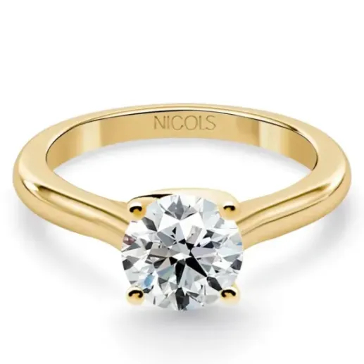 Anillo compromiso oro amarillo Megan con diamante de 1,00ct. - Solitarios de Oro Amarillo