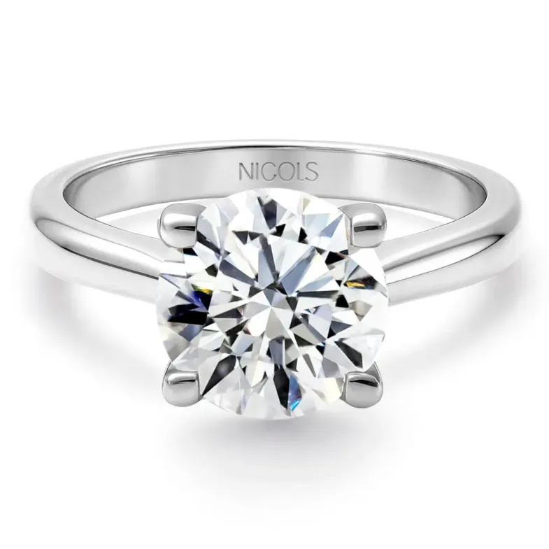 Anillo Solitario 2,00 ct Nancy oro blanco - Anillos Diamante mayor 2 ct