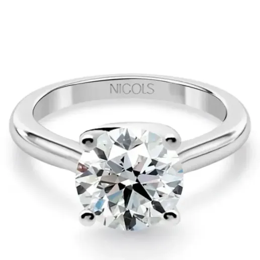 Anillo compromiso oro blanco Megan con diamante de 1,50ct. - Anneaux de diamants 1 ct