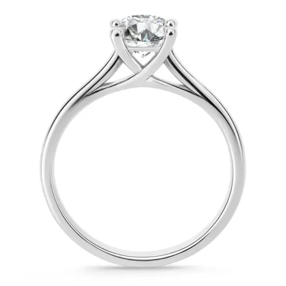 Anillo compromiso oro blanco Megan con diamante de 1,50ct. - Anillos Diamante 1 ct