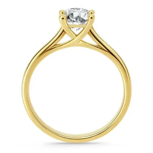 Anillo compromiso oro amarillo Megan con diamante de 1,50ct. - Anneaux de diamants 1 ct 2