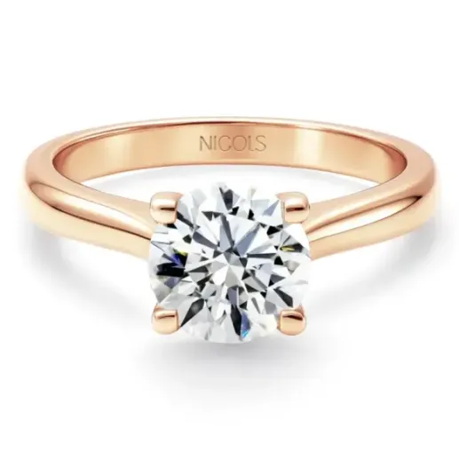 Anillo Solitario 0,75 ct Nancy oro rosa - Brillante