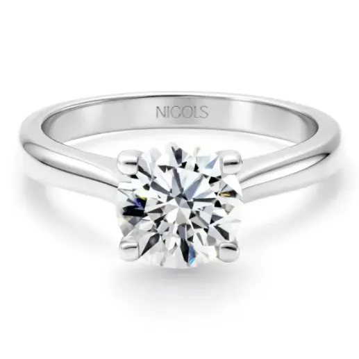 Anillo Solitario 1,00 ct Nancy platino - Talla Brillante