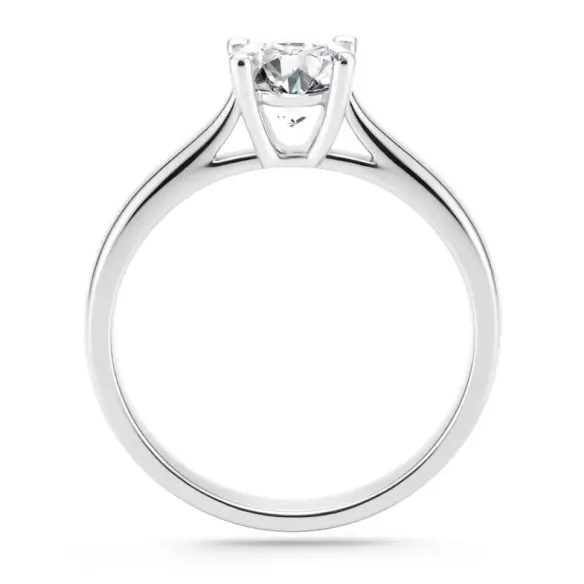 Nancy Solitaire Ring 1.00 ct White Gold - Brilliant Cut