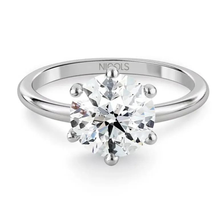 Anillo Solitario 1,50 ct Charlotte platino - Génial
