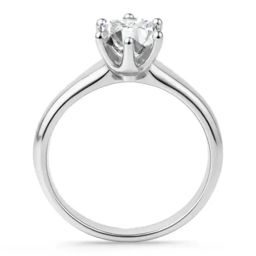 Anillo Solitario 2,50 ct Charlotte platino - Anéis de diamante Major 2 Ct 2