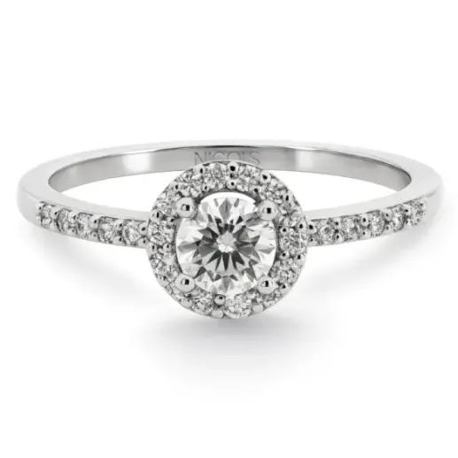 Anillo Solitario Diamante Clavel 0.30 - Brillante