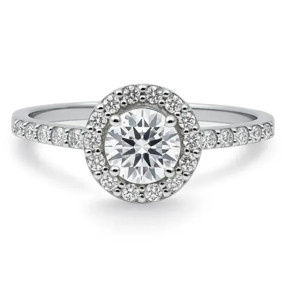 Anillo Solitario Diamante Clavel 0.50 - Verlobungsringe Rosette
