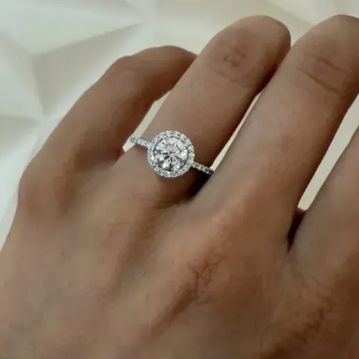 Anillo Solitario Diamante Clavel - Talla Brillante 2
