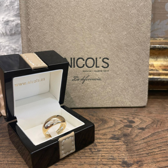 Anillo Oro Minimalista Media Caña Alta - Anéis de ouro sem pedras