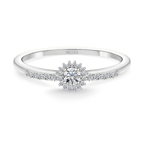Margarita Diamond Solitaire Ring 0.15 - Rings