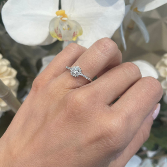 Margarita Diamond Solitaire Ring 0.15 - Rings