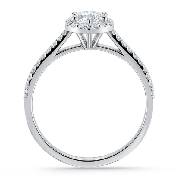 Pear Solitaire Diamond Ring 0.75 Carat - Talla Pera