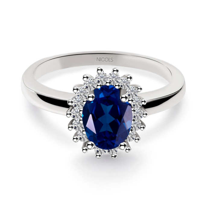 Sapphire Engagement Ring 1.00 DALIA - Anniversary Rings