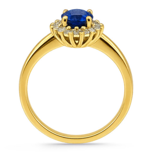 Anillo Compromiso Zafiro Dalia 1.00 - ANILLOS 2