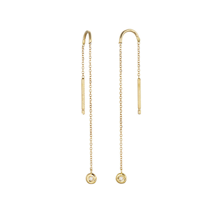 Basic Gold Earrings - largos