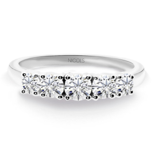 Eloise 0.70 Branco Ouro - Brilhante