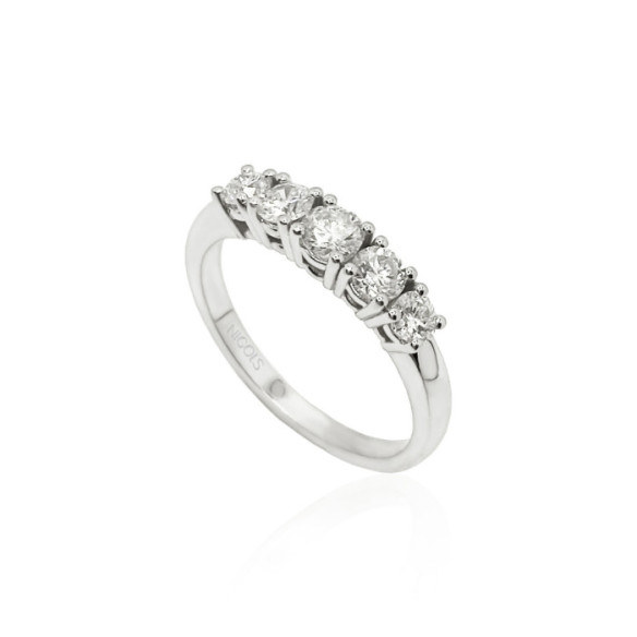 Diamond Ring ELOISE 0.70 White Gold - Brilliant Cut