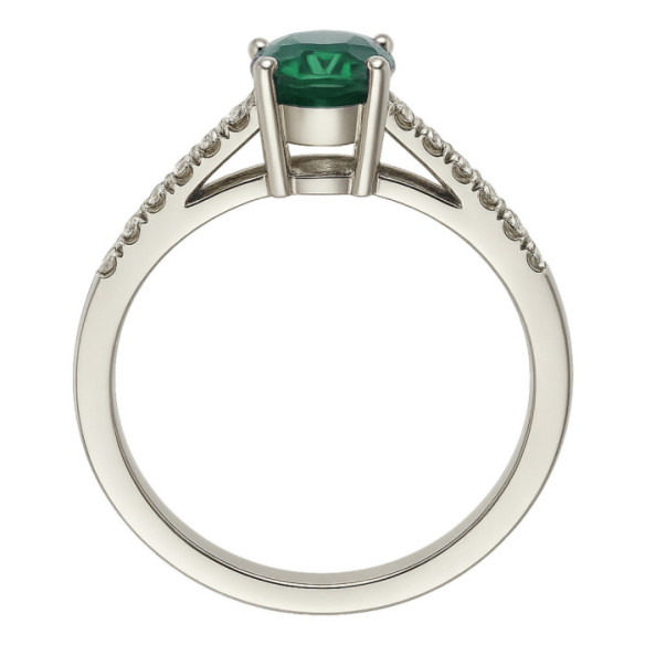 Lola Green Emerald Ring 1.50 - Anniversary Rings